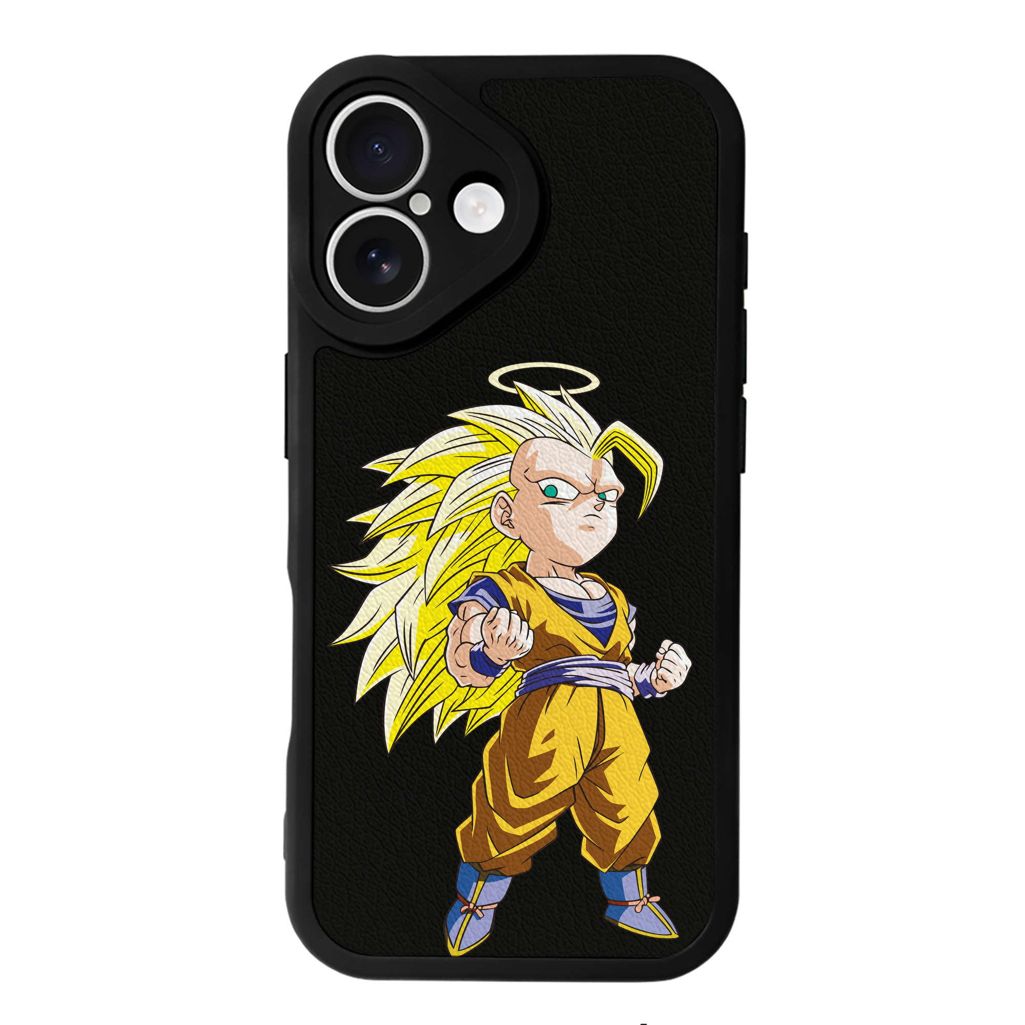 （画像用） ドラゴンボール 孫悟空（そん ごくう）Son Goku カカロット DRAGON BALL Kakarotto 【iPhone 16シリーズ対応】シリコンスマホケース（レザー調） 材質：シリコン